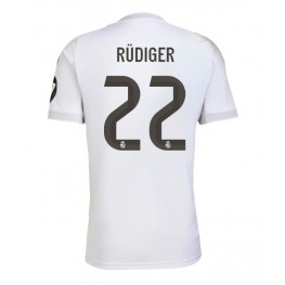 Real Madrid Antonio Rudiger #22 Thuis tenue 2025-26 Korte Mouw